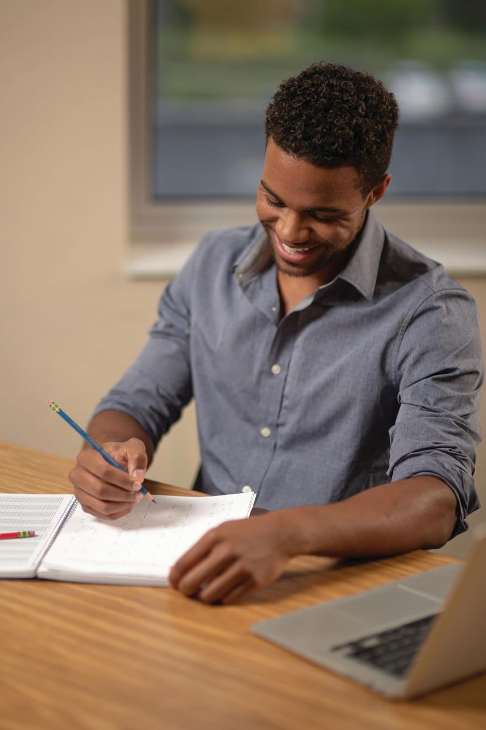 TICONDEROGA Erasable Checking Pencils. Pre-Sharpened with Eraser. Red. Pack of 2 (13901)