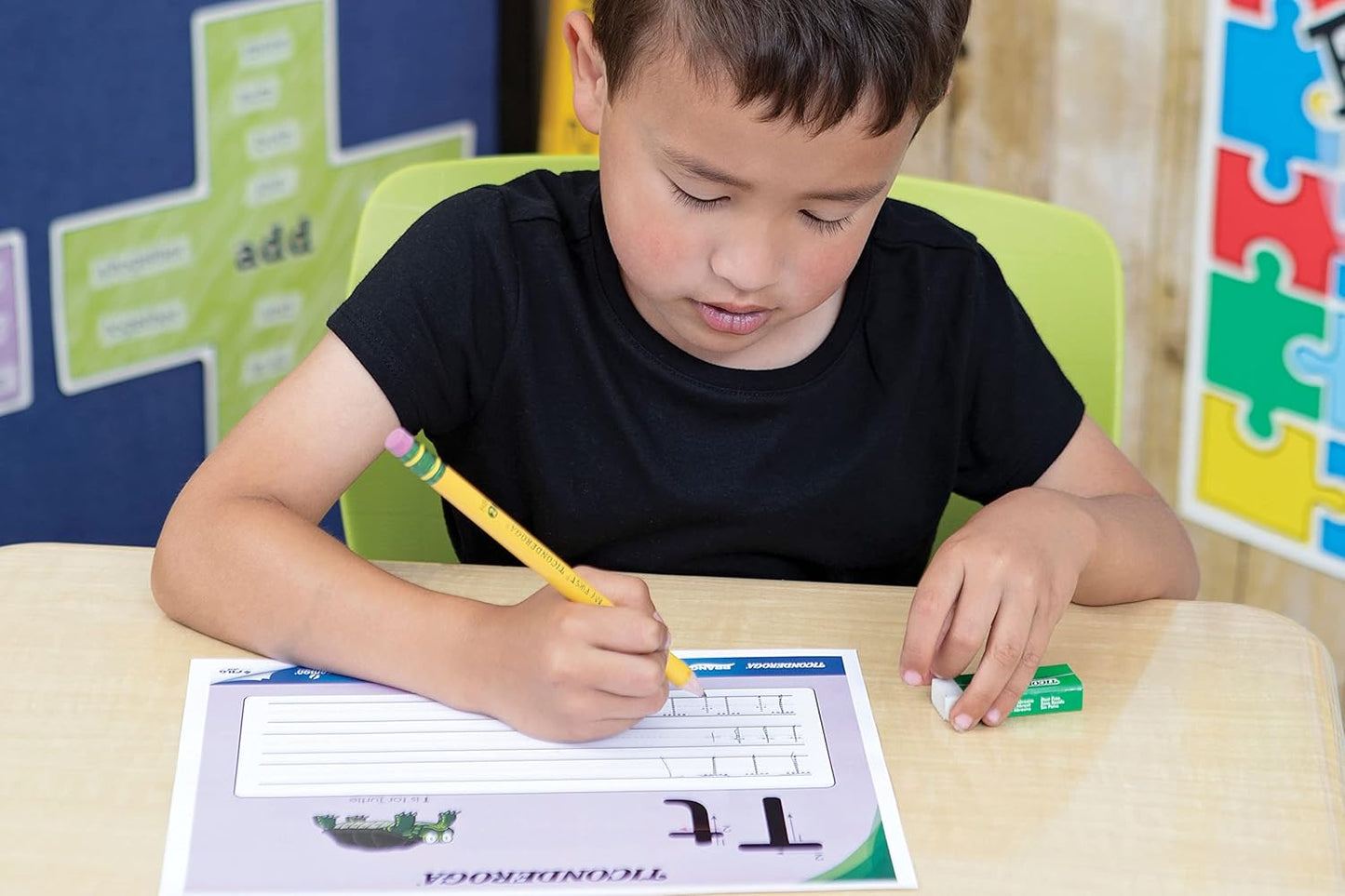 Ticonderoga Vinyl Erasers. White. 4 Count. 6 Packs (X38004)