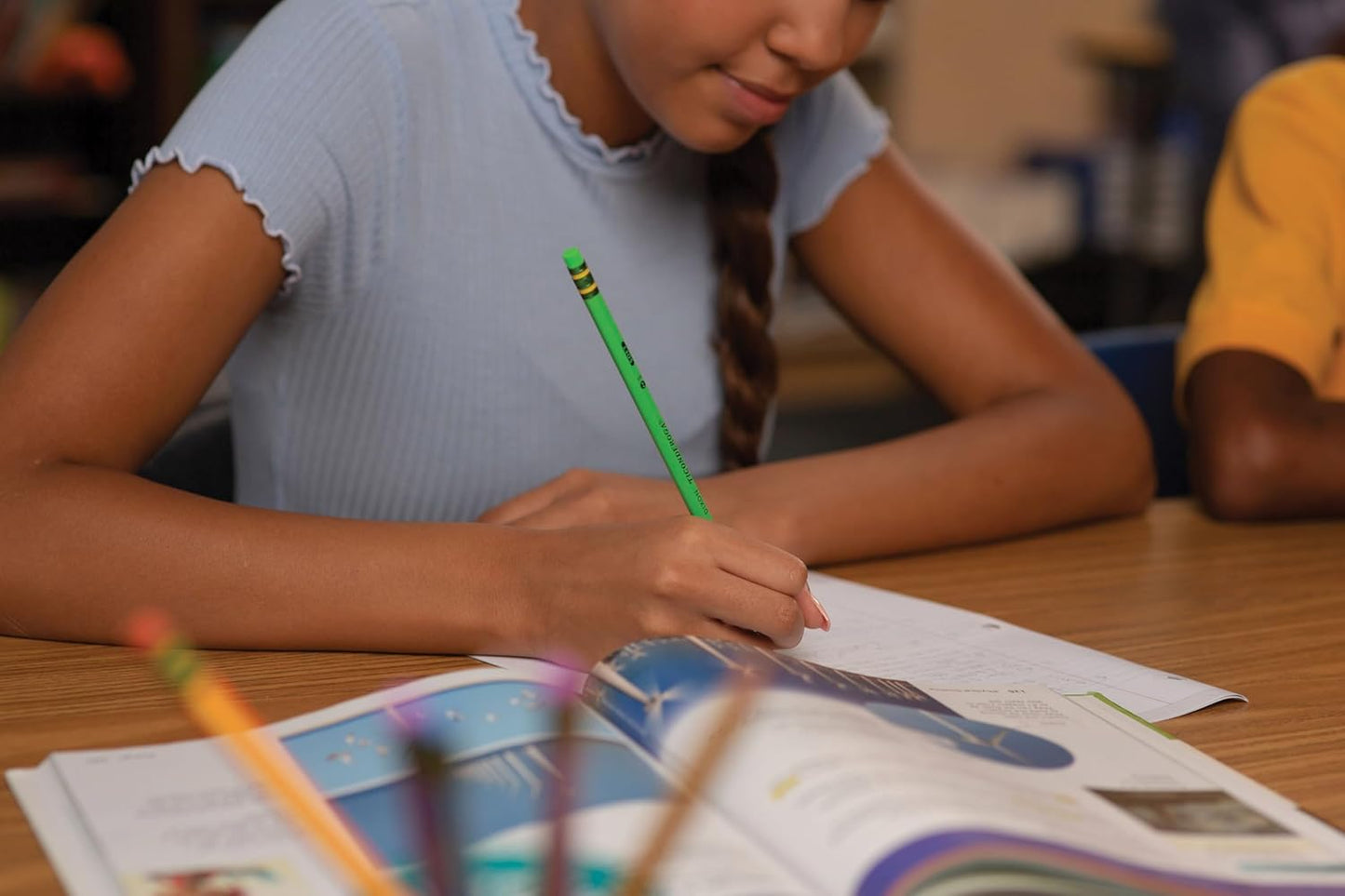 Ticonderoga Wood-Cased Pencils. Pre-Sharpened. #2 HB Soft. Neon Colors. 10 Count