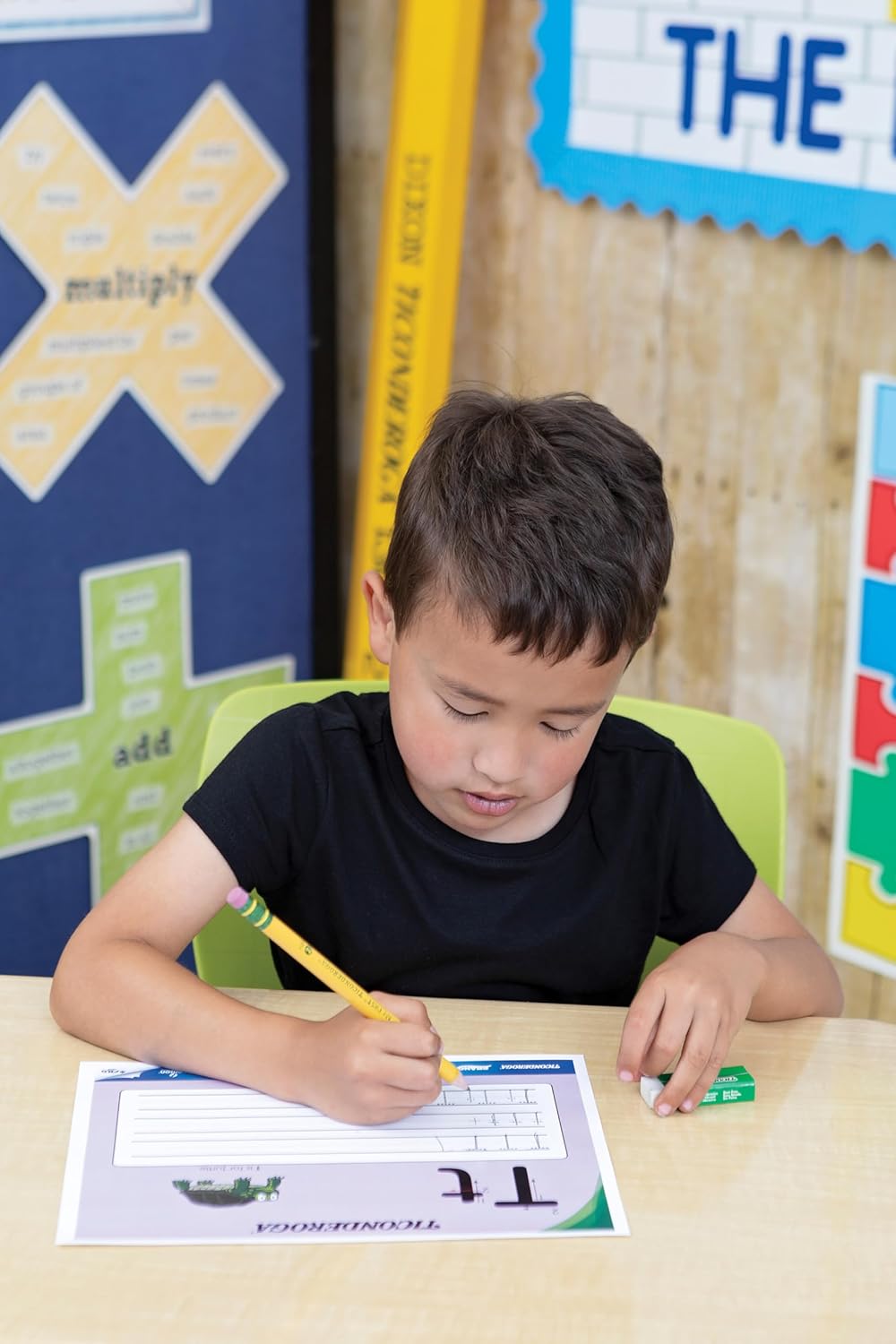 Ticonderoga My First Wood-Cased Pencils. 2 HB. Yellow. 36 Count