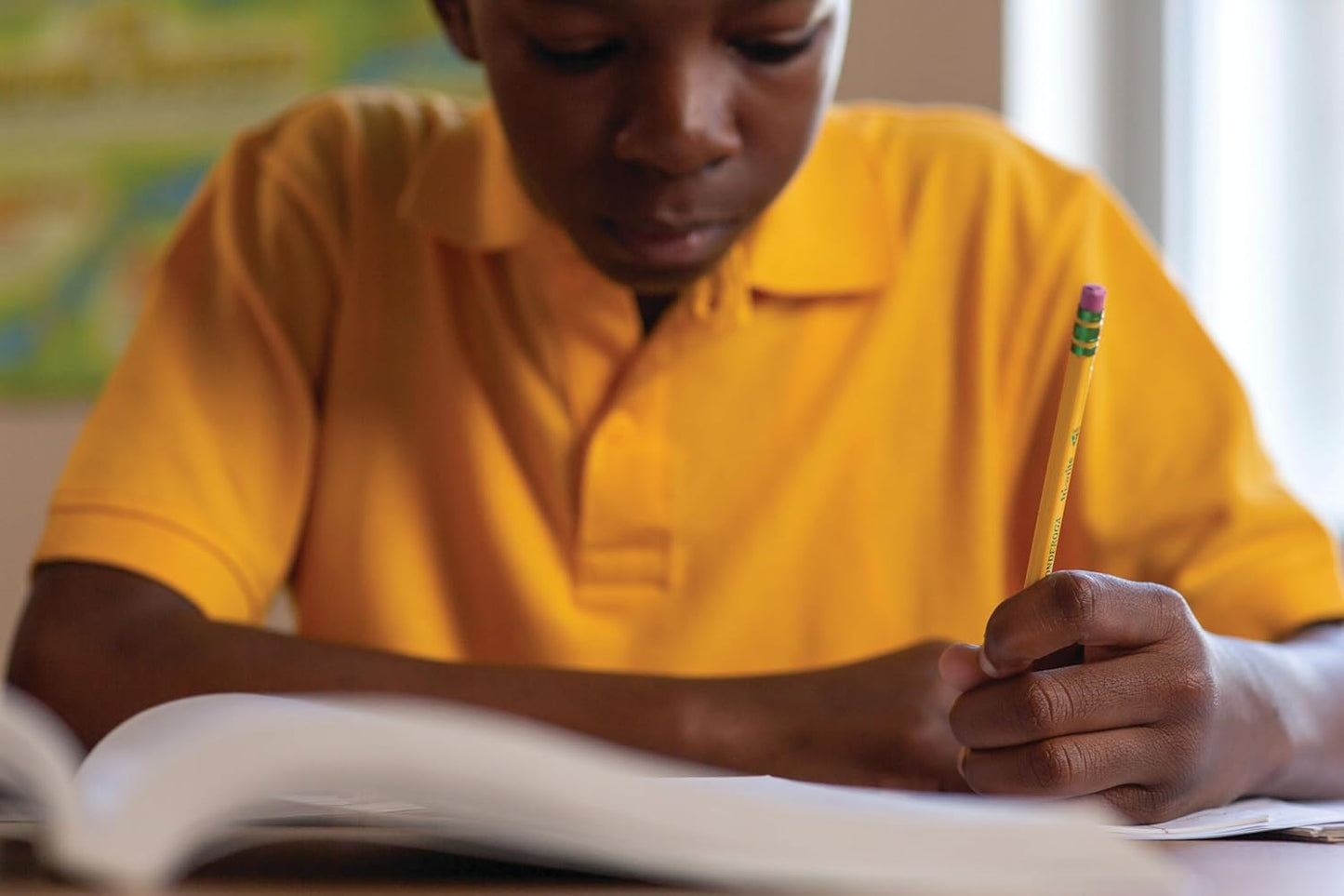 Ticonderoga Wood-Cased Pencils. Unsharpened. 2 HB Soft. Yellow. 72 Count