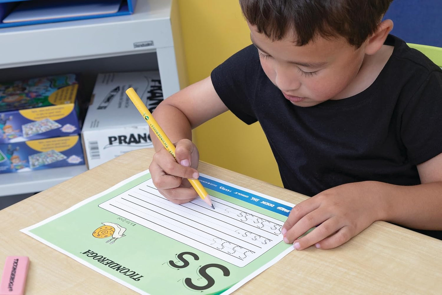 Ticonderoga My First Wood-Cased Pencils . #2 HB Soft. Without Eraser. Yellow. 36 Count (X33036)