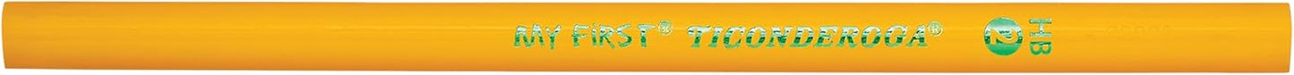 Ticonderoga My First Wood-Cased Pencils . #2 HB Soft. Without Eraser. Yellow. 36 Count (X33036)