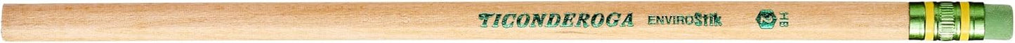 Ticonderoga EnviroStik. No. 2 Soft. Six 12-Count Hang Tab Boxes. Total 72 Pencils. (Wood-Cased Black Writing). Made from Recycled Content. 100% Recyclable (96212)