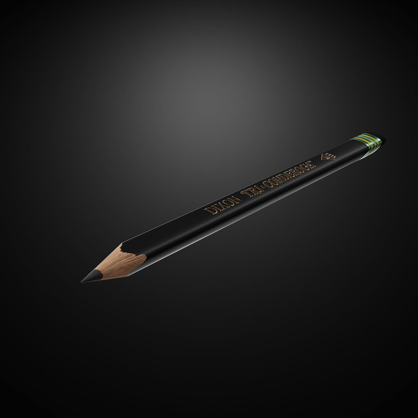 Dixon Tri-Conderoga Triangular Black Woodcase