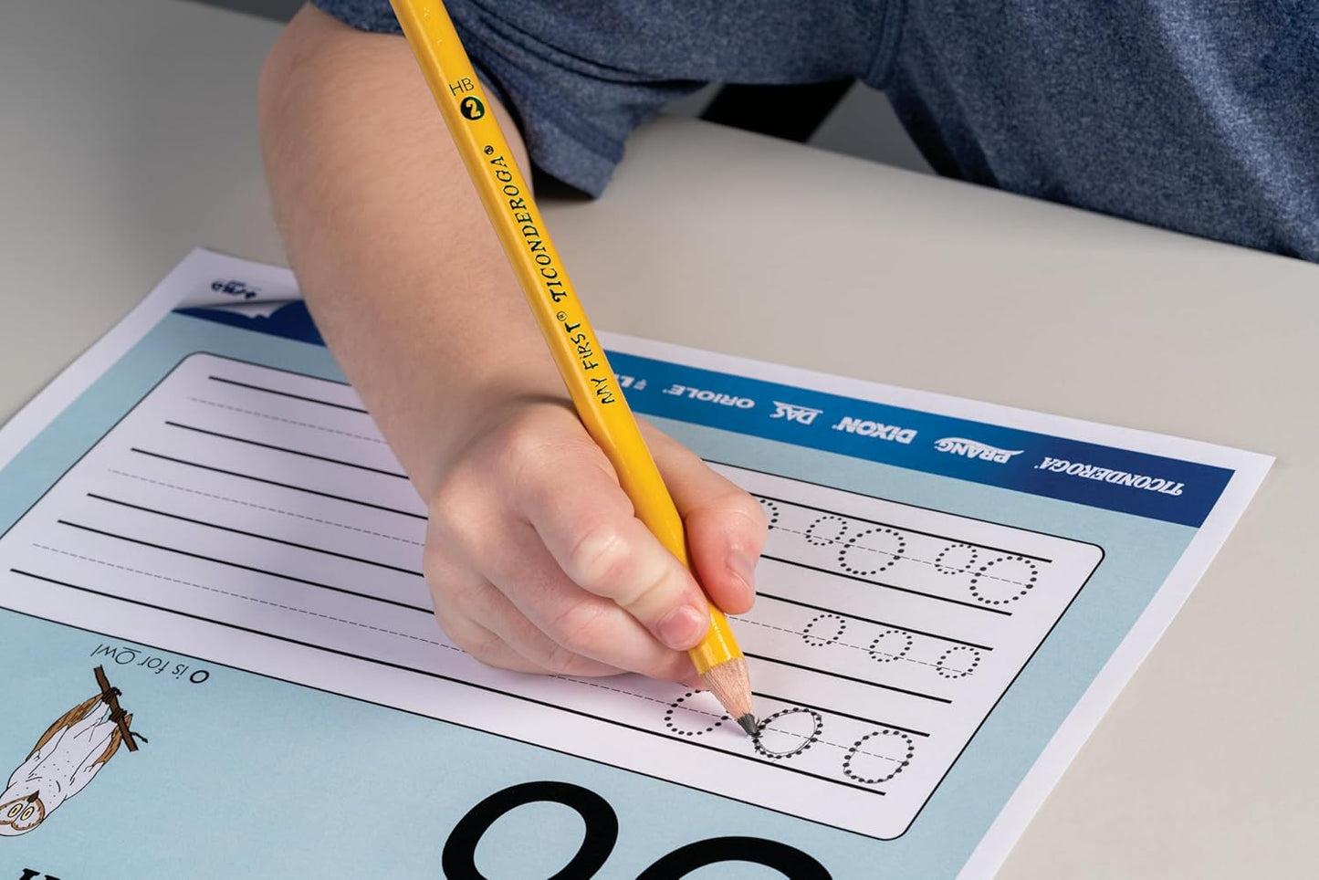 Ticonderoga My First Wood-Cased Pencils . #2 HB Soft. Without Eraser. Yellow. 36 Count (X33036)