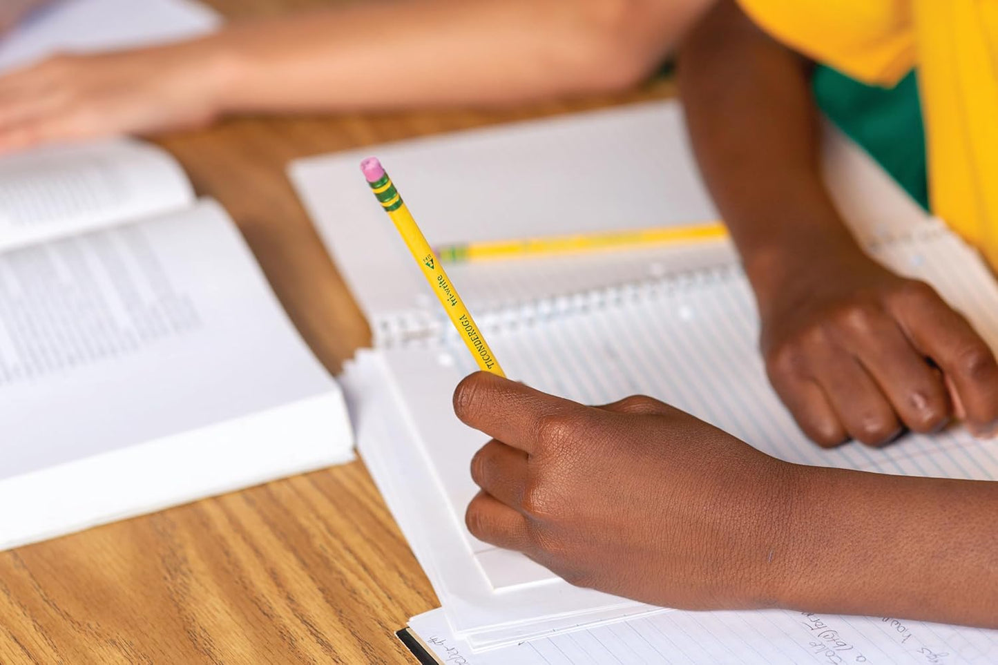 Ticonderoga My First Tri-Write Wood-Cased Pencils. Unsharpened. 2 HB Soft. Without Erasers. Yellow. 36 Count