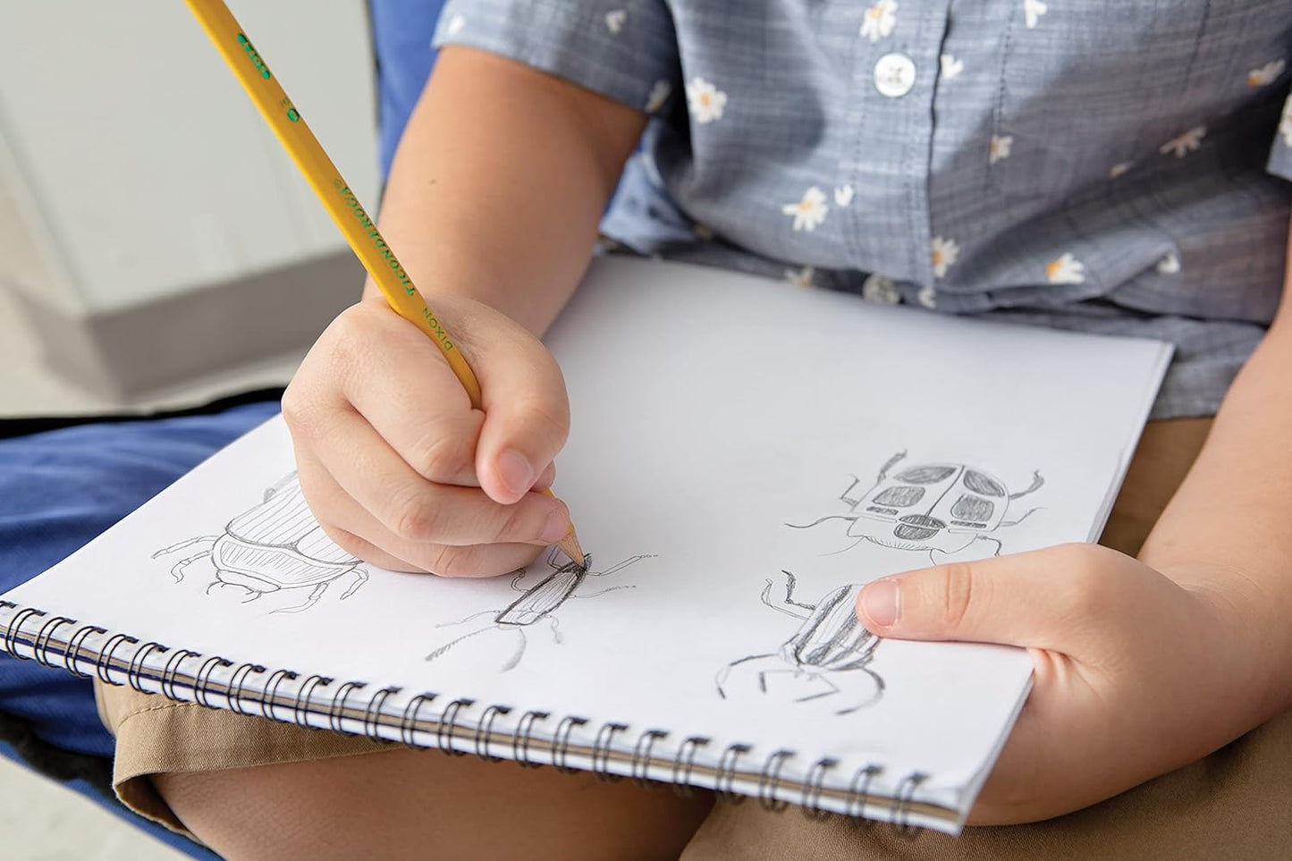 Ticonderoga Wood-Cased Pencils. Pre-Sharpened. 2 HB Soft. Yellow. 10 Count