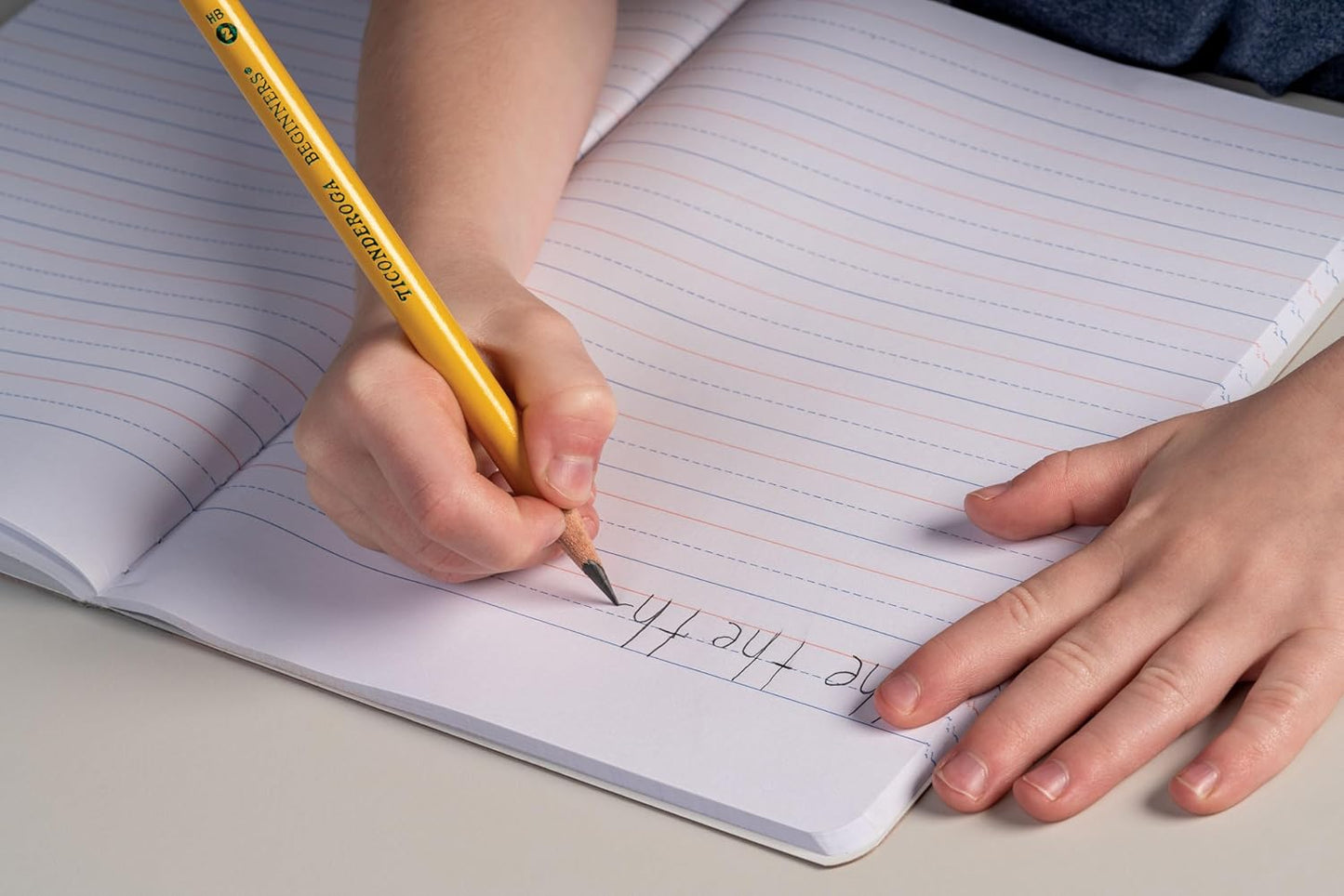 Ticonderoga? Beginners' Elementary Pencils. With Eraser. #2 Lead. Yellow Barrel. Pack Of 12