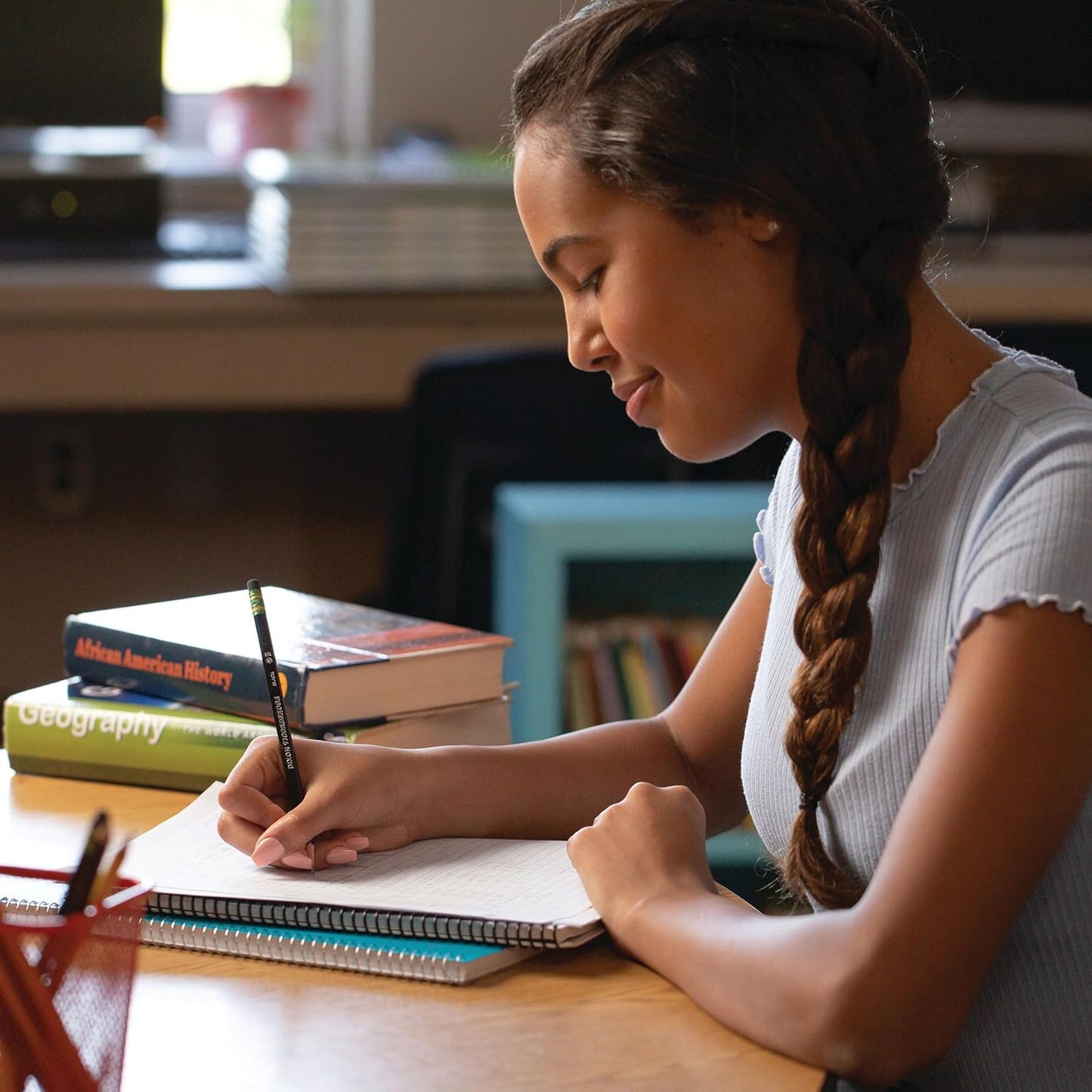 Ticonderoga Wood-Cased Pencils. Unsharpened. #2 HB Soft. Black. 12 Count