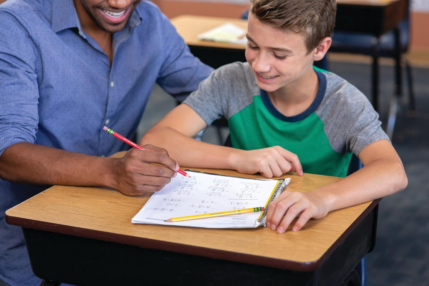 Ticonderoga My First Tri-Write Wood-Cased Pencils. Unsharpened. 2 HB Soft. With Erasers. Yellow. 36 Count