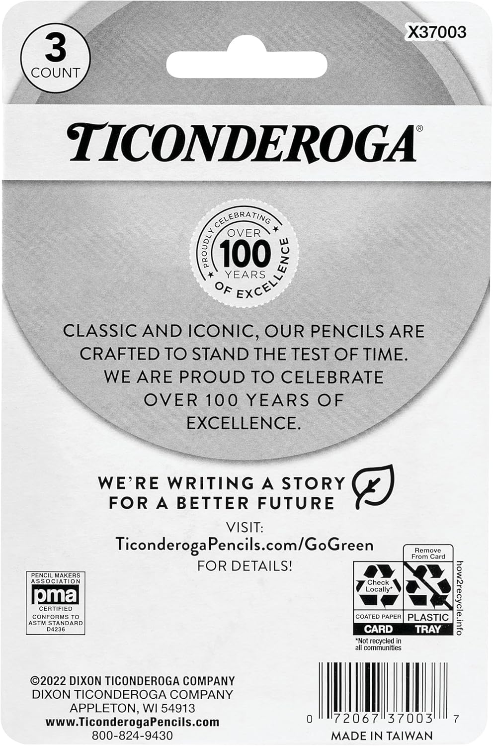 Ticonderoga Wedge Erasers. Pastel Colors. 3 Count