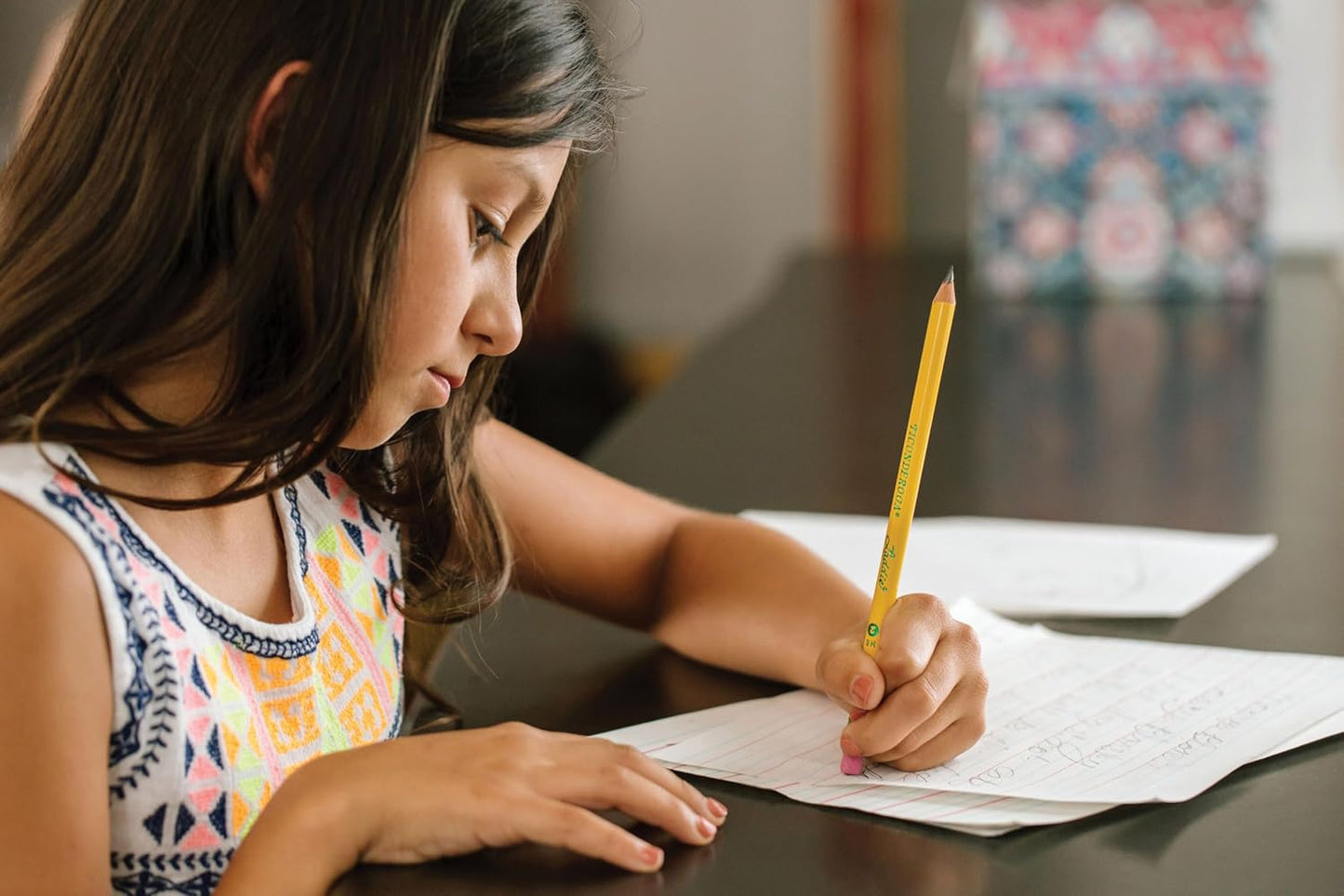 Ticonderoga Laddie Wood-Cased Pencils. 2 HB Soft. With Erasers. Yellow. 12 Count