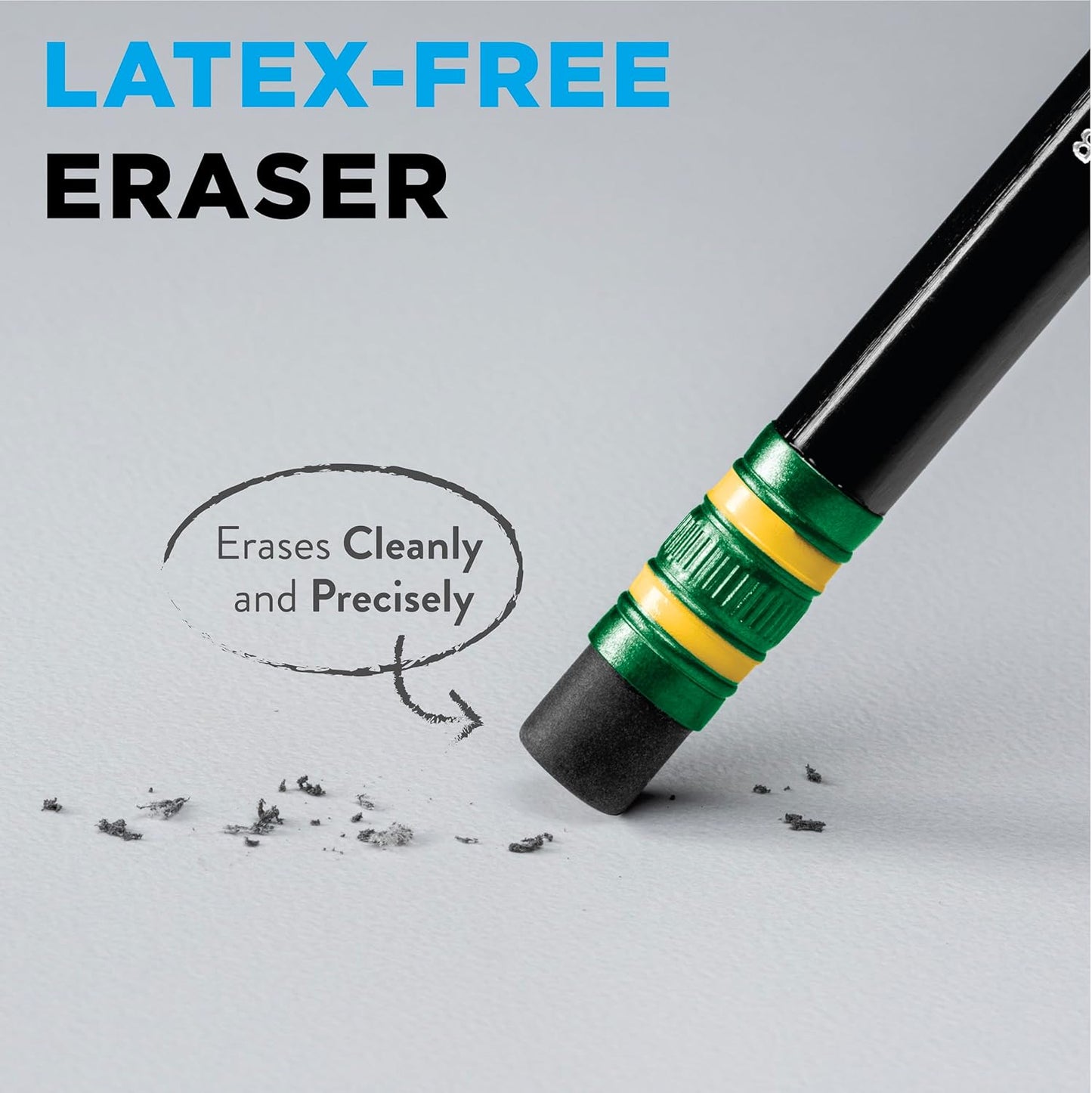 Ticonderoga Wood-Cased Pencils. Unsharpened. #2 HB Soft. Black. 12 Count