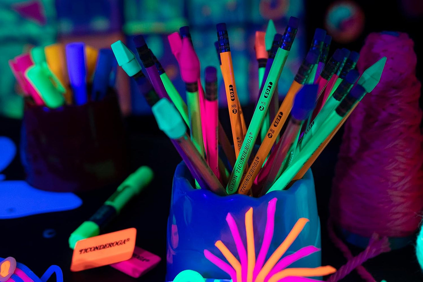 Dixon Ticonderoga Office & School Eraser Combination Set. 15 Eraser Multi-Pack. Multicolored (38931)