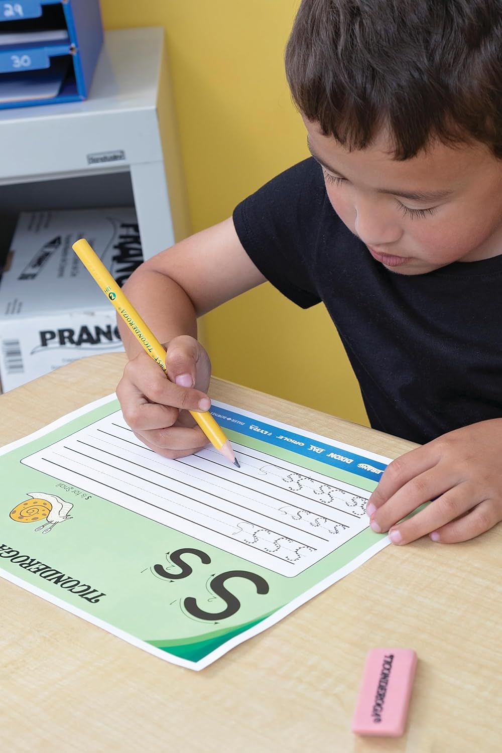 Ticonderoga My First Wood-Cased Pencils . #2 HB Soft. Without Eraser. Yellow. 36 Count (X33036)