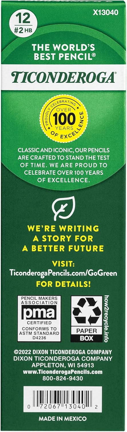 Dixon? Ticonderoga? Laddie Elementary Pencils. Without Eraser. Pack Of 12 Pencils