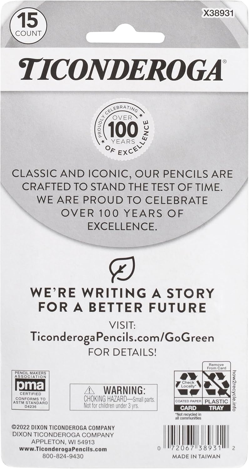 Dixon Ticonderoga Office & School Eraser Combination Set. 15 Eraser Multi-Pack. Multicolored (38931)