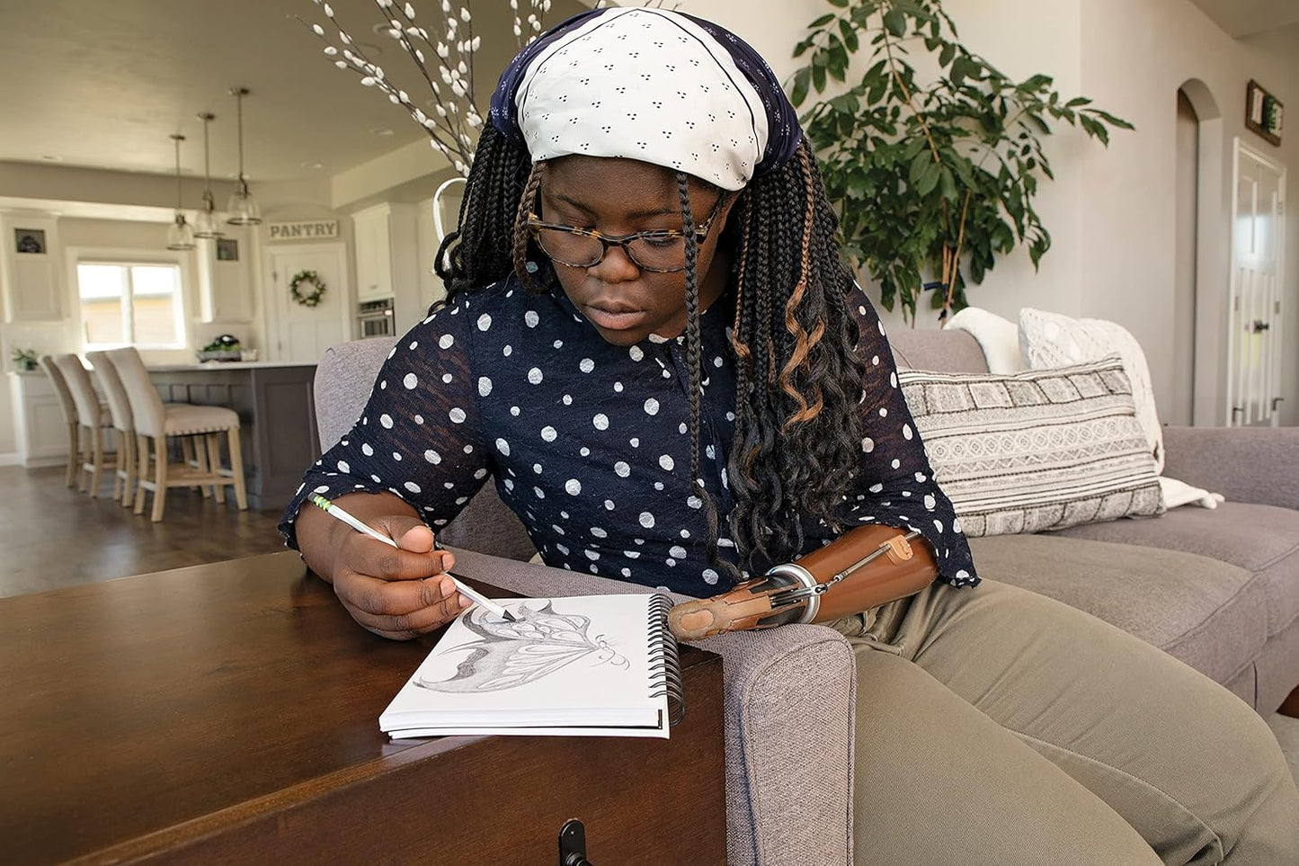 Ticonderoga Noir Black Wood-Cased #2 Pencils. Holographic Design. 12 Count